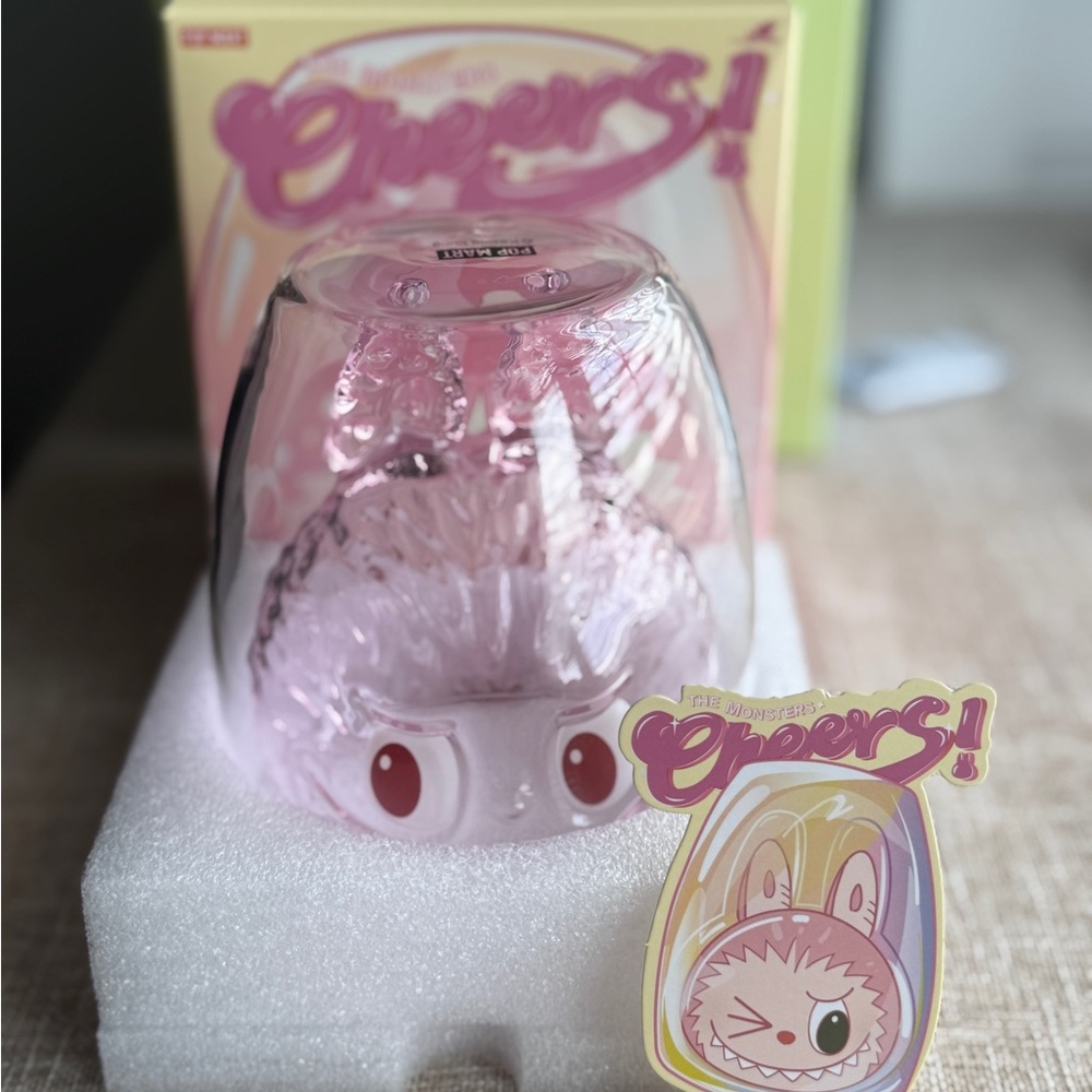 Pink Cheers Glass by Unknown Brand